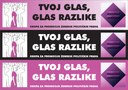 Nalepnica "Glas razlike"