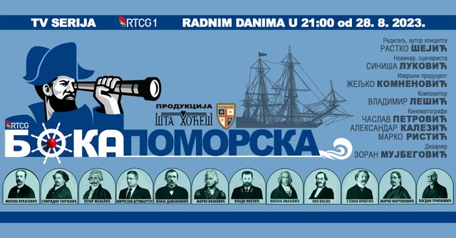 Boka pomorska na TV CG1 - baner