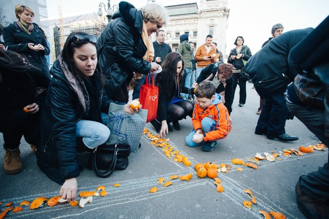 Global Divestment Day Serbia action