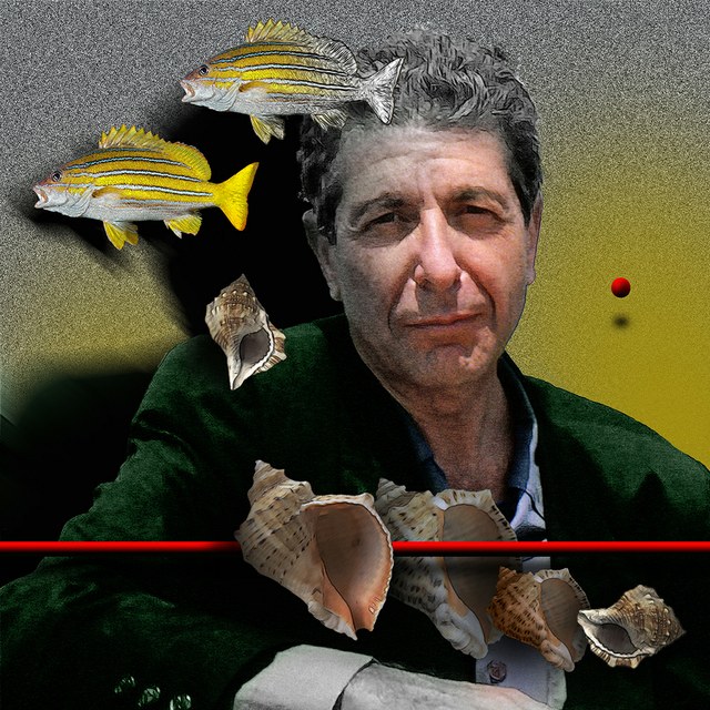 Leonard Cohen - slika Zorana Mujbegovica
