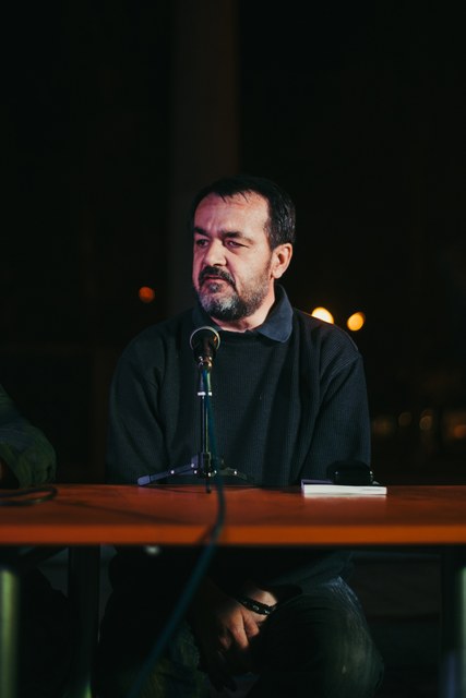 Slavko Stamenić na promociji Na veslu priča, foto: Časlav Petrović